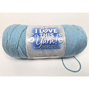 I Love This Yarn Sea Blue Skein 355 Yds. 100% Acrylic Super Soft